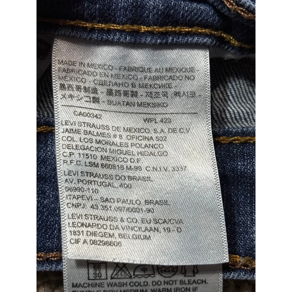 Levis 559 Relaxed Straight Jeans Mens 38X30 Blue Medium Wash Denim Pants